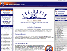 Tablet Screenshot of leedavisreunions.com